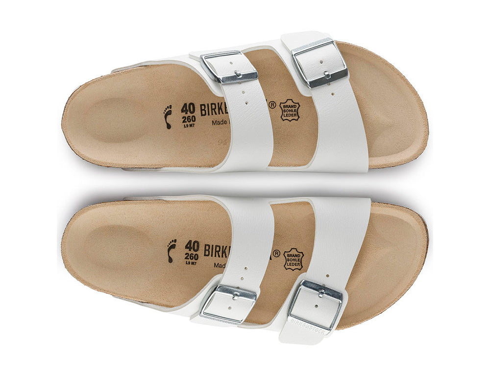 Birkenstock Arizona Birko-Flor White ShoeMed