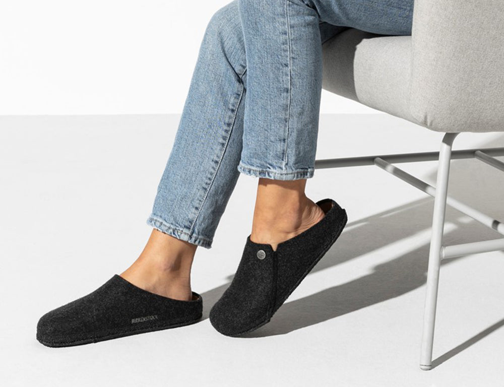 Zermatt Anthracite Black Slippers