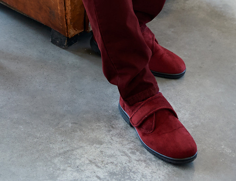 Easy B Daniel Burgundy 2V ShoeMed