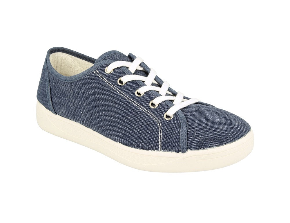 DB Wider Fit Shoes Yoko Navy Blue ShoeMed