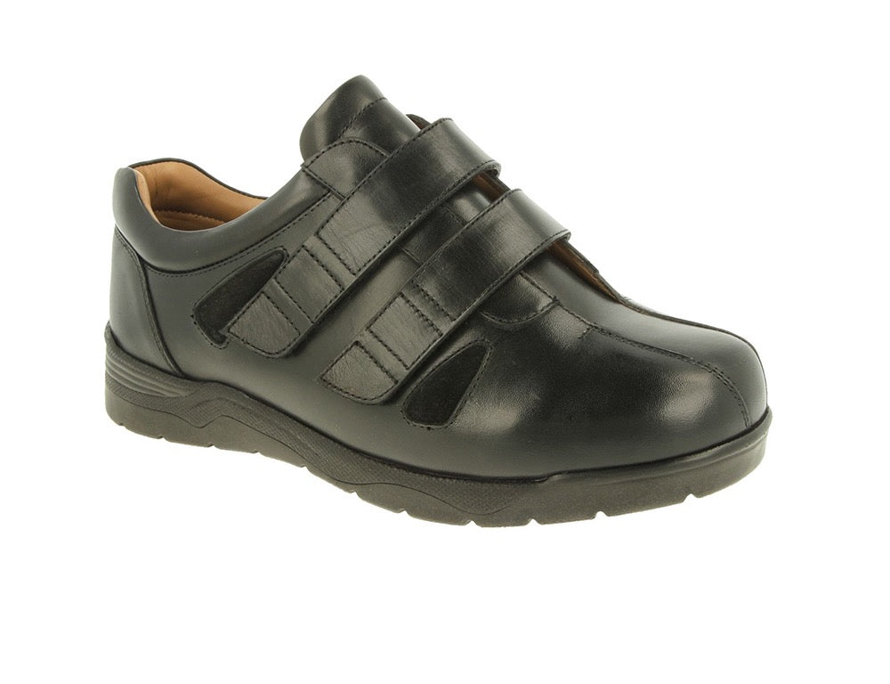 DB Wider Fit Shoes Darren Black ShoeMed