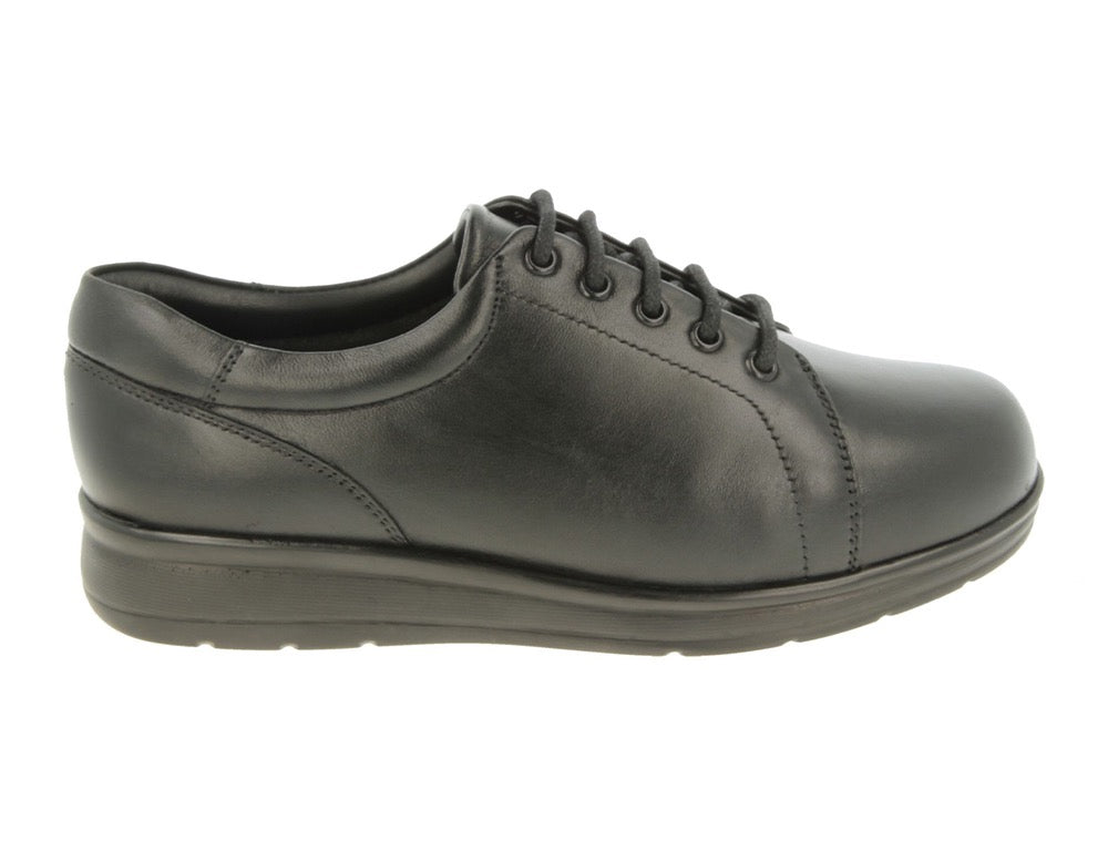 DB Wider Fit Shoes Bracken Black ShoeMed