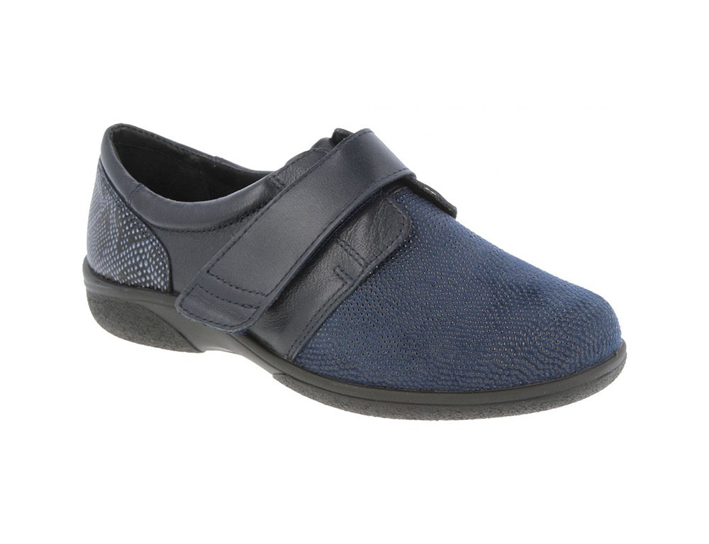 DB Wider Fit Shoes Firecrest Navy ShoeMed