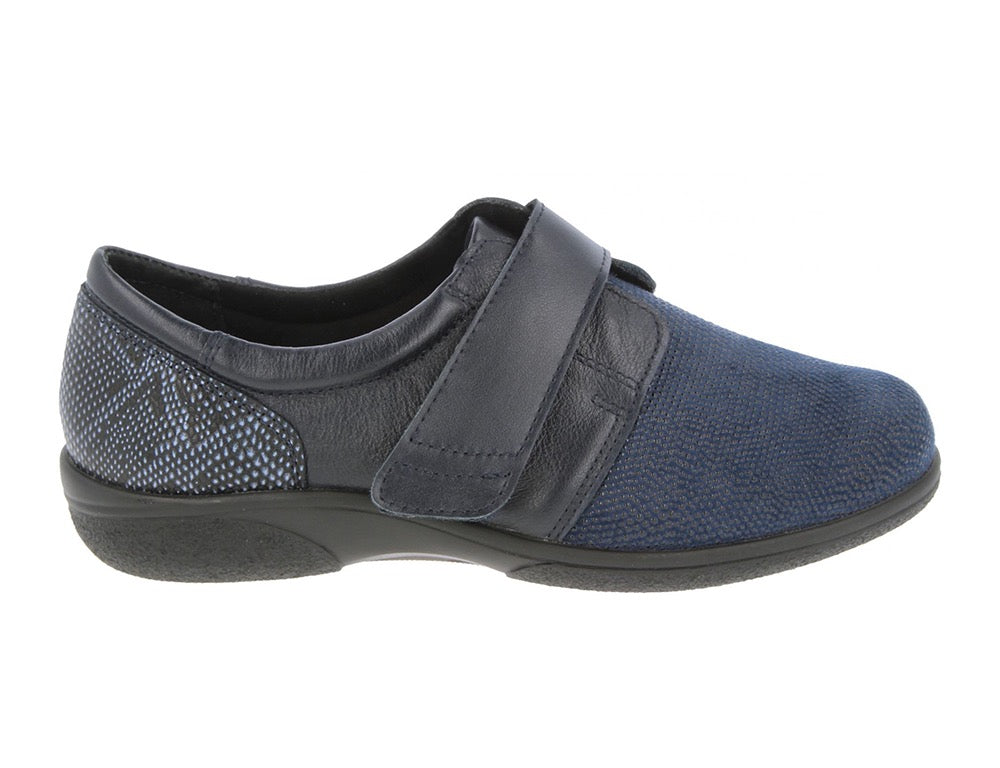 DB Wider Fit Shoes Firecrest Navy ShoeMed