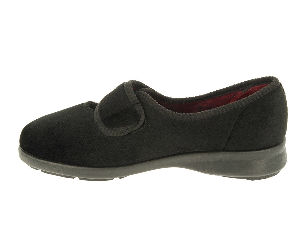 DB Wider Fit Shoes Caroline 2 Black ShoeMed