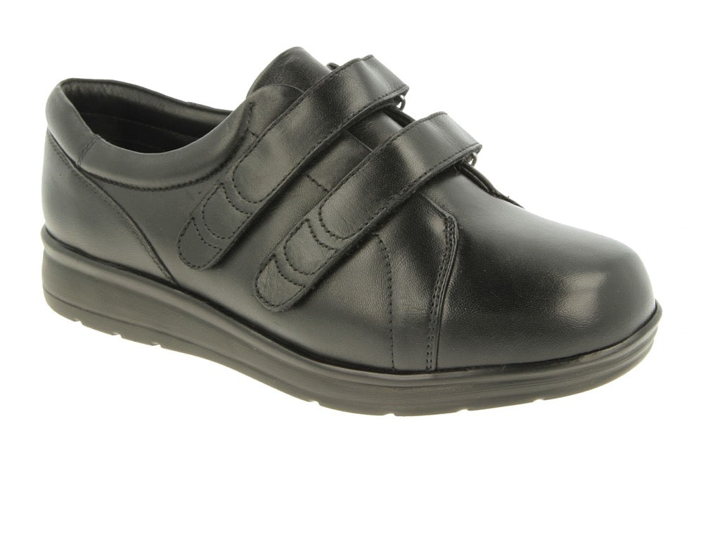 DB Wider Fit Shoes Norwich Black ShoeMed