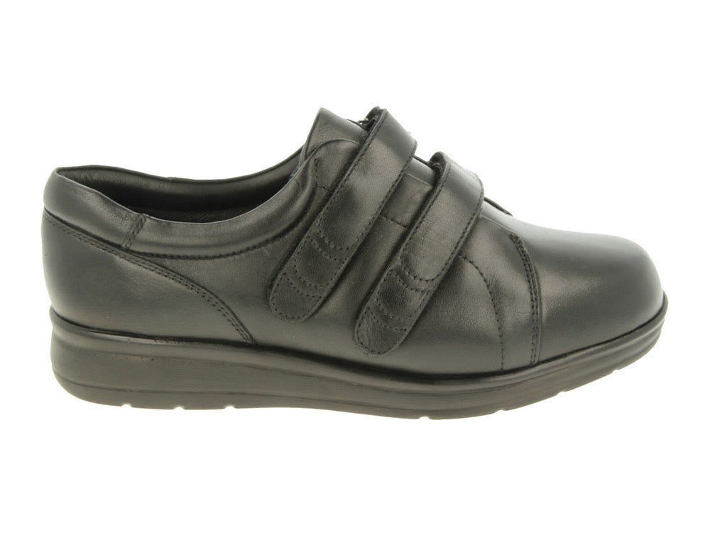 DB Wider Fit Shoes Norwich Black ShoeMed