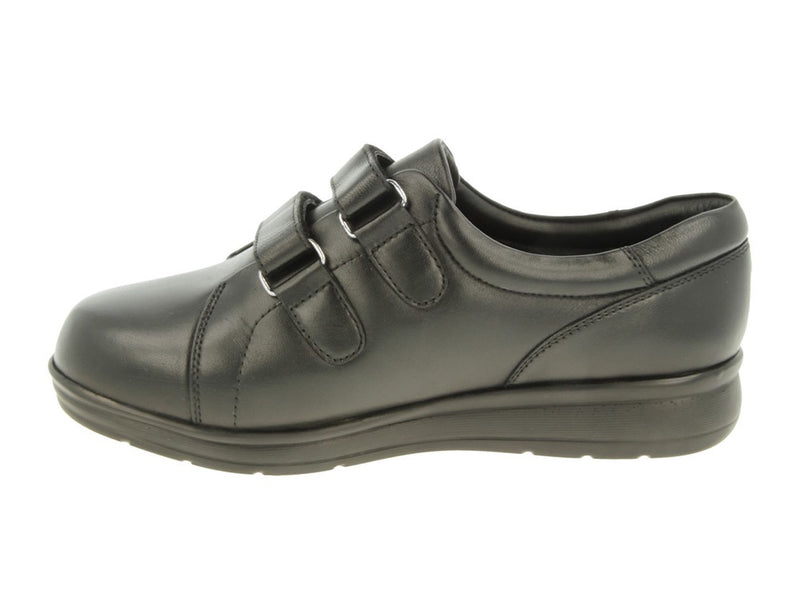 DB Wider Fit Shoes Norwich Black ShoeMed