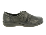 DB Wider Fit Shoes Owl Black Stretch ShoeMed