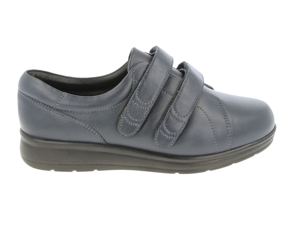 DB Wider Fit Shoes Norwich Navy ShoeMed