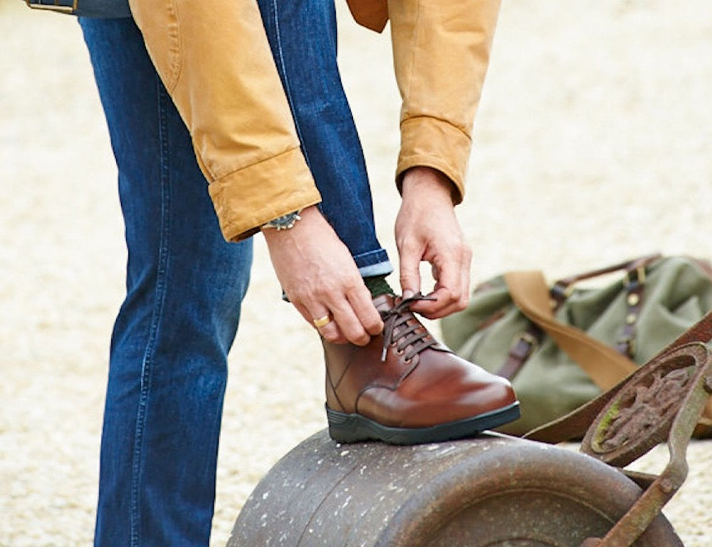 DB Wider Fit Shoes Douglas Brown ShoeMed
