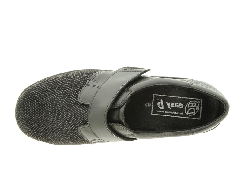 DB Wider Fit Shoes Firecrest Black ShoeMed