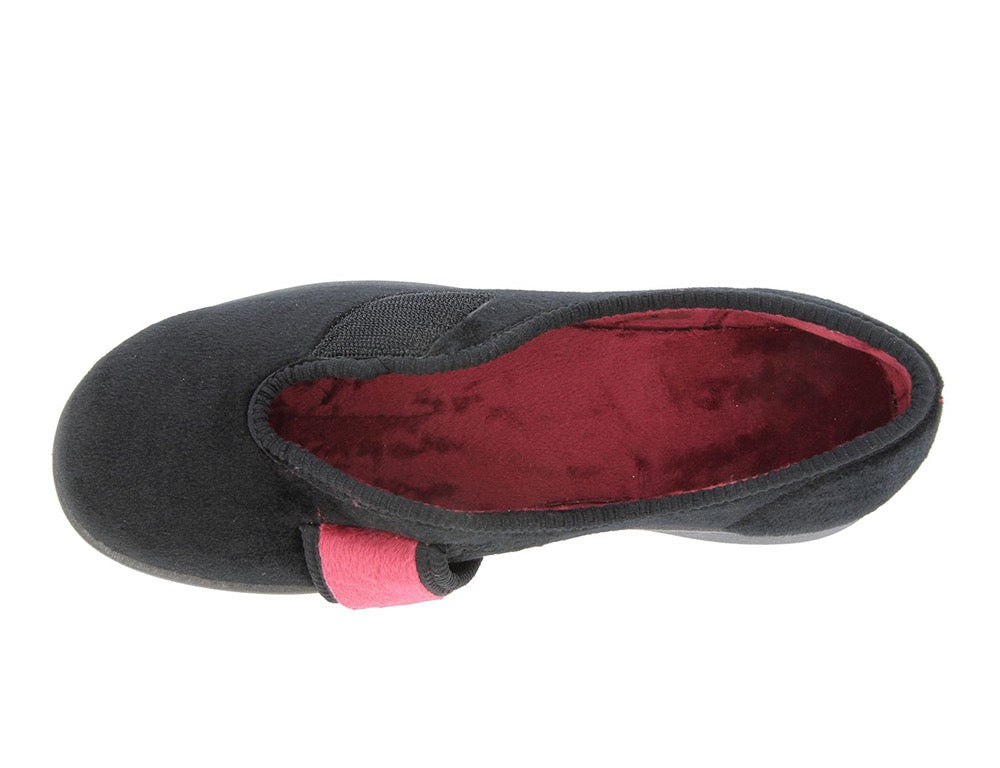 DB Wider Fit Shoes Caroline 2 Black ShoeMed
