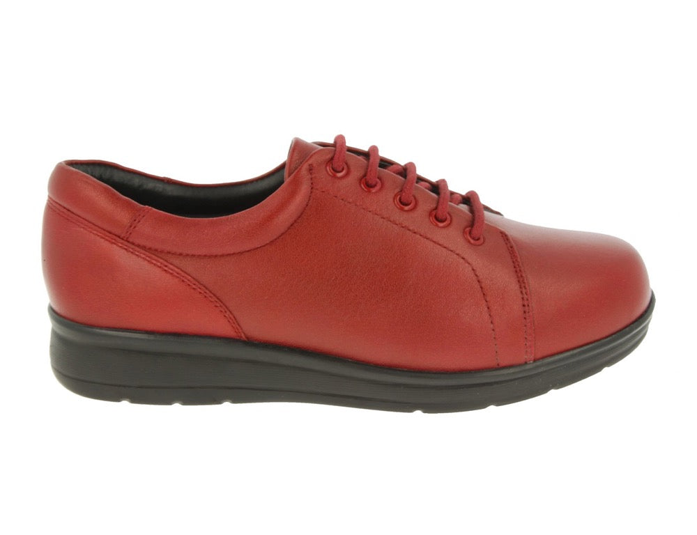 DB Wider Fit Shoes Bracken Red ShoeMed