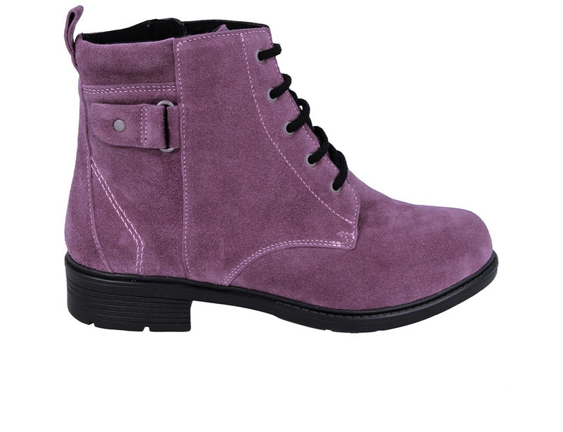 DB Wider Fit Shoes Bayeux Purple Suede ShoeMed