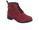 DB Wider Fit Shoes Bayeux Red Suede ShoeMed