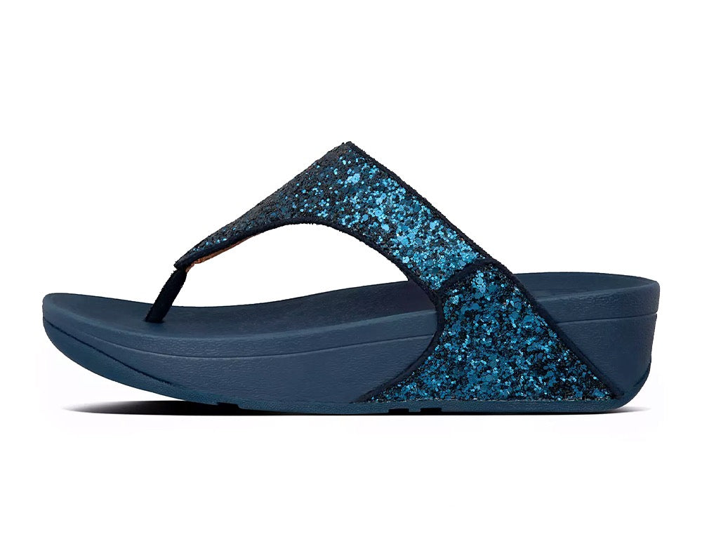 Lulu Glitter Toe-Thongs Midnight Navy