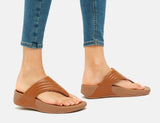 FitFlop Walkstar Leather Toe-Post Light Tan ShoeMed
