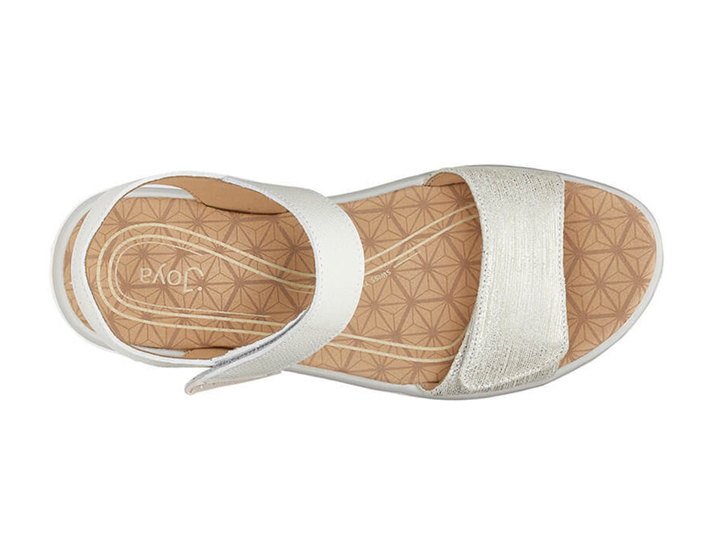 Joya Flores Beige Metallic ShoeMed