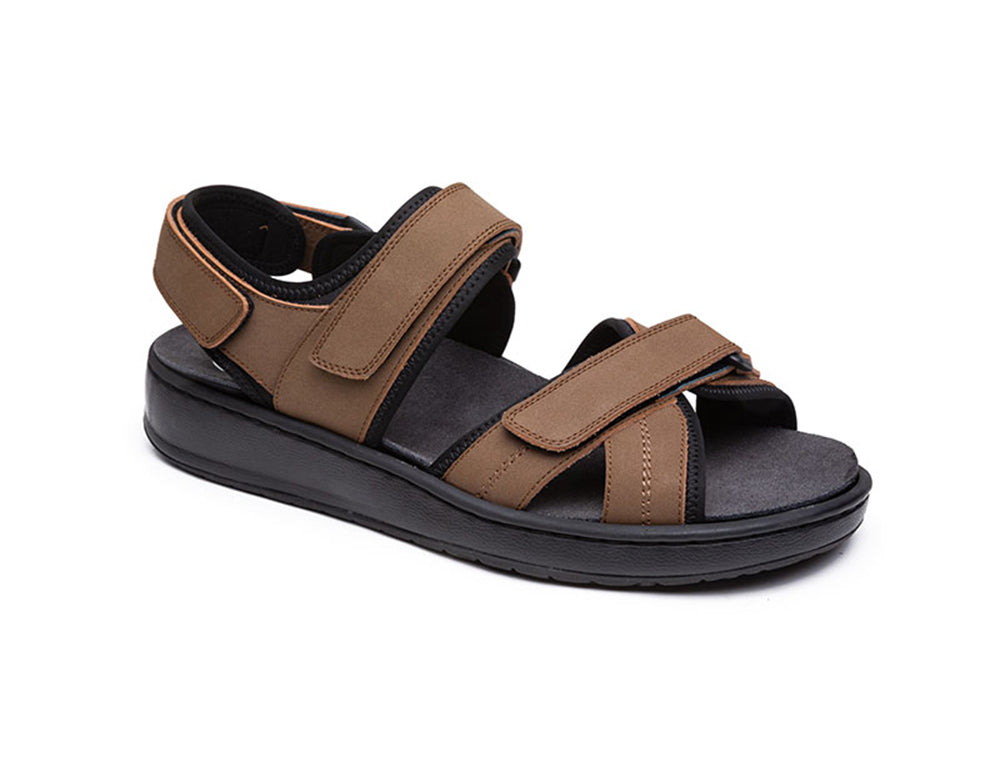 Mens Adjustable F-996 Coffee Sandals