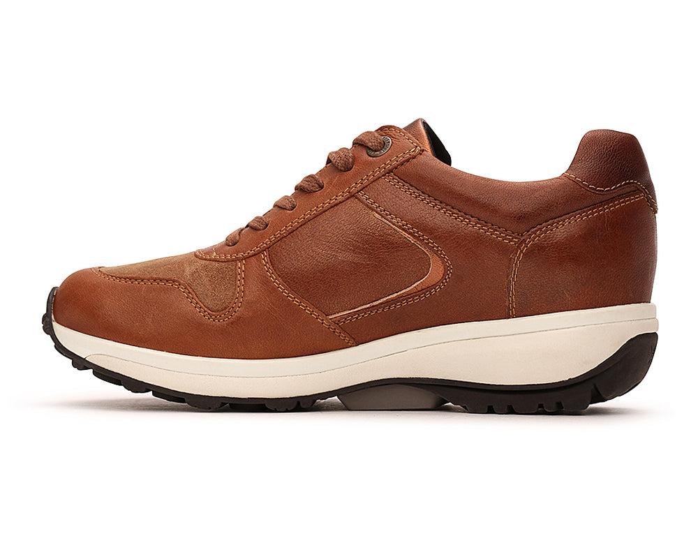 Womens Zip Jersey Cognac Trainers