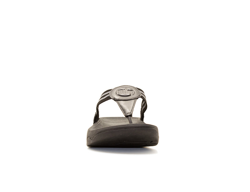FitFlop Walkstar Toe-Post All Black ShoeMed