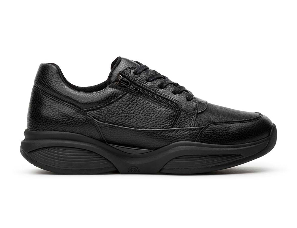 Xsensible strechwalker Mens | SWX6 Black Leather Rocker Shoes
