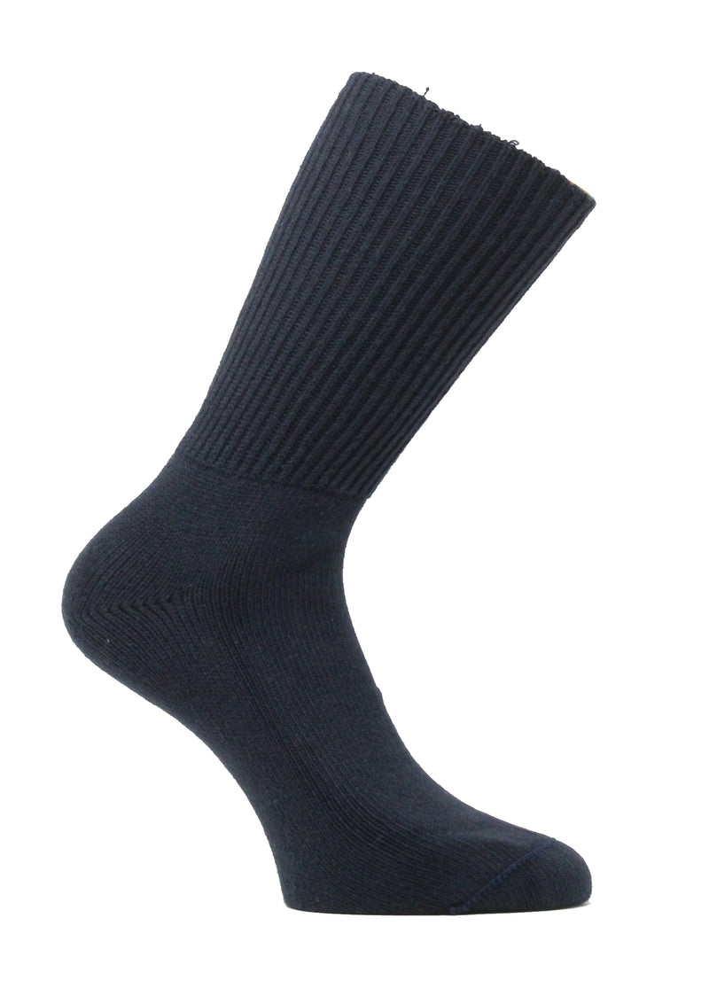 Medalin Comfort Short Sock Navy ShoeMed