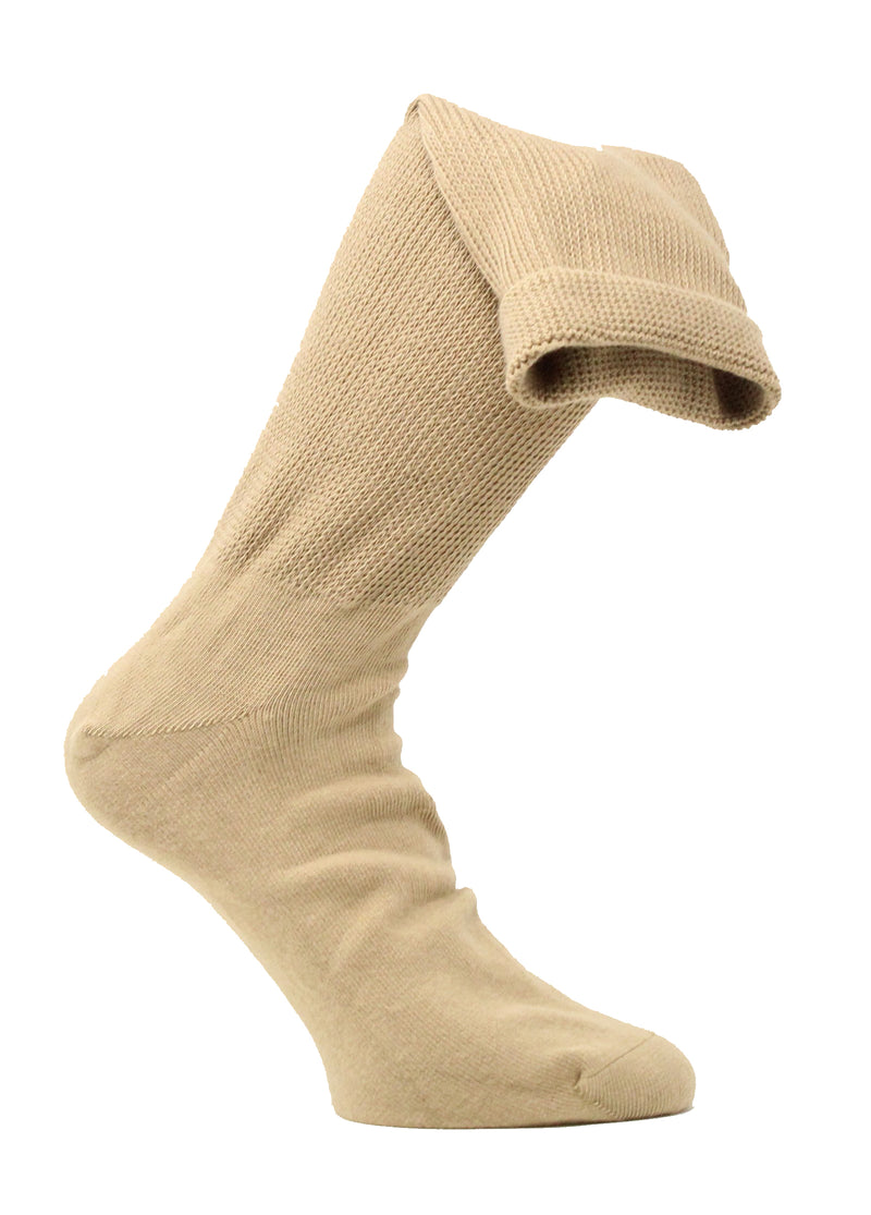 Medalin Fuller Fitting/Odema Long Sock Beige ShoeMed