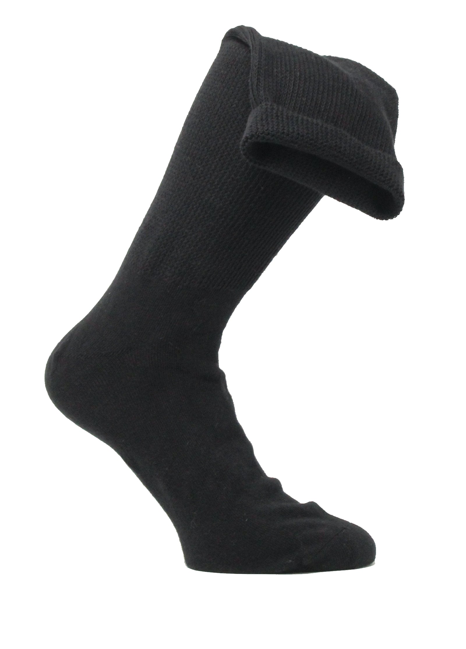 Medalin Fuller Fitting/Oedema Long Sock Black ShoeMed