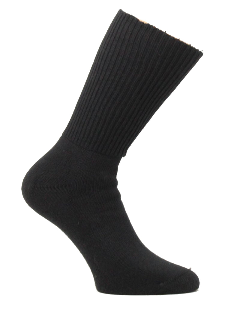 Medalin Comfort Short Sock Black ShoeMed